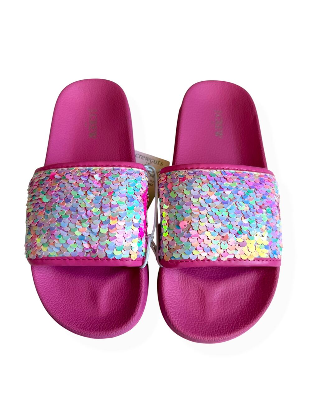 Crewcuts Girls Sequin Slide Sandals Pink J.Crew Kids 2